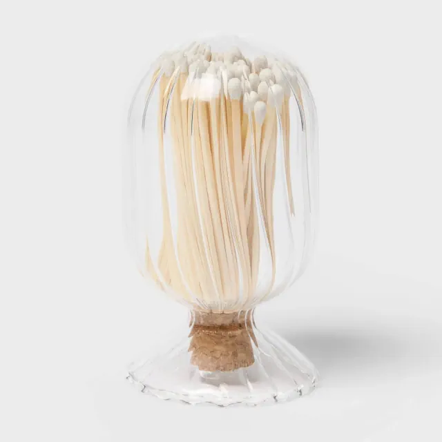 Decorative Glass Match Holder Set - Threshold™