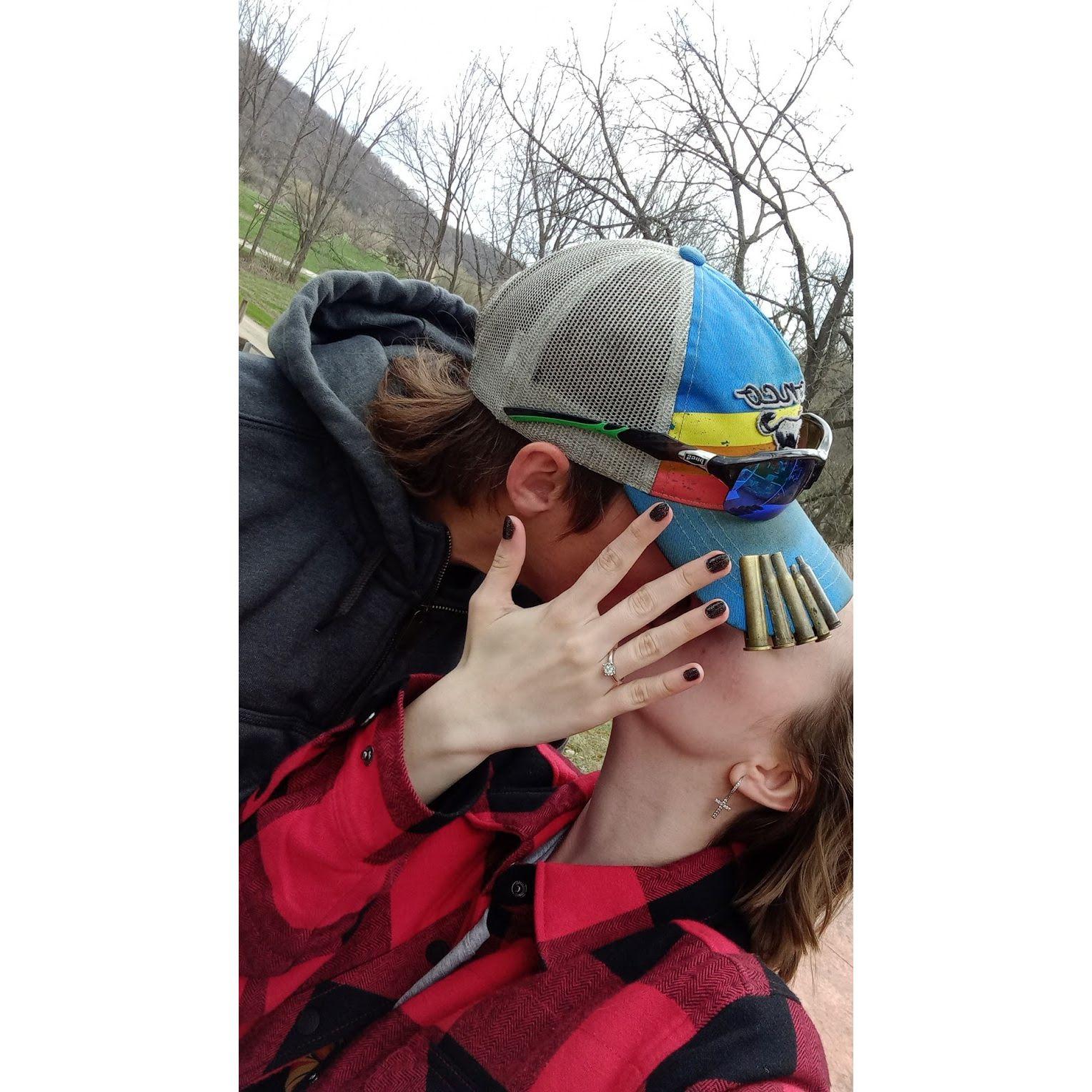 Nathan picked a beautiful ring (and bride)