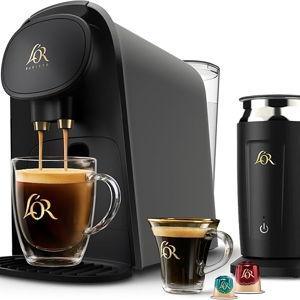L'OR Barista System Coffee and Espresso Machine Combo with Frother, Matte Grey
