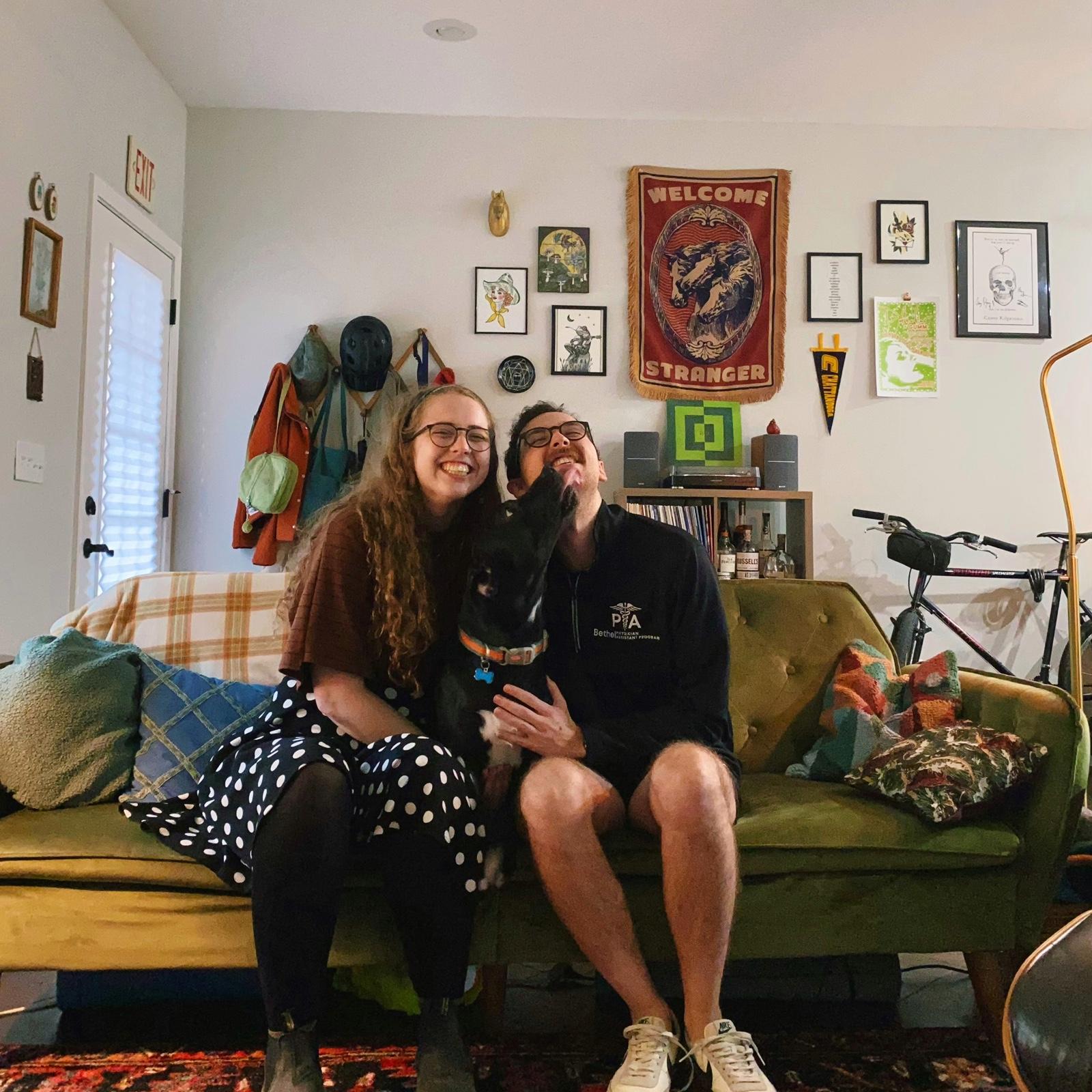 Our first family portrait with Indy!