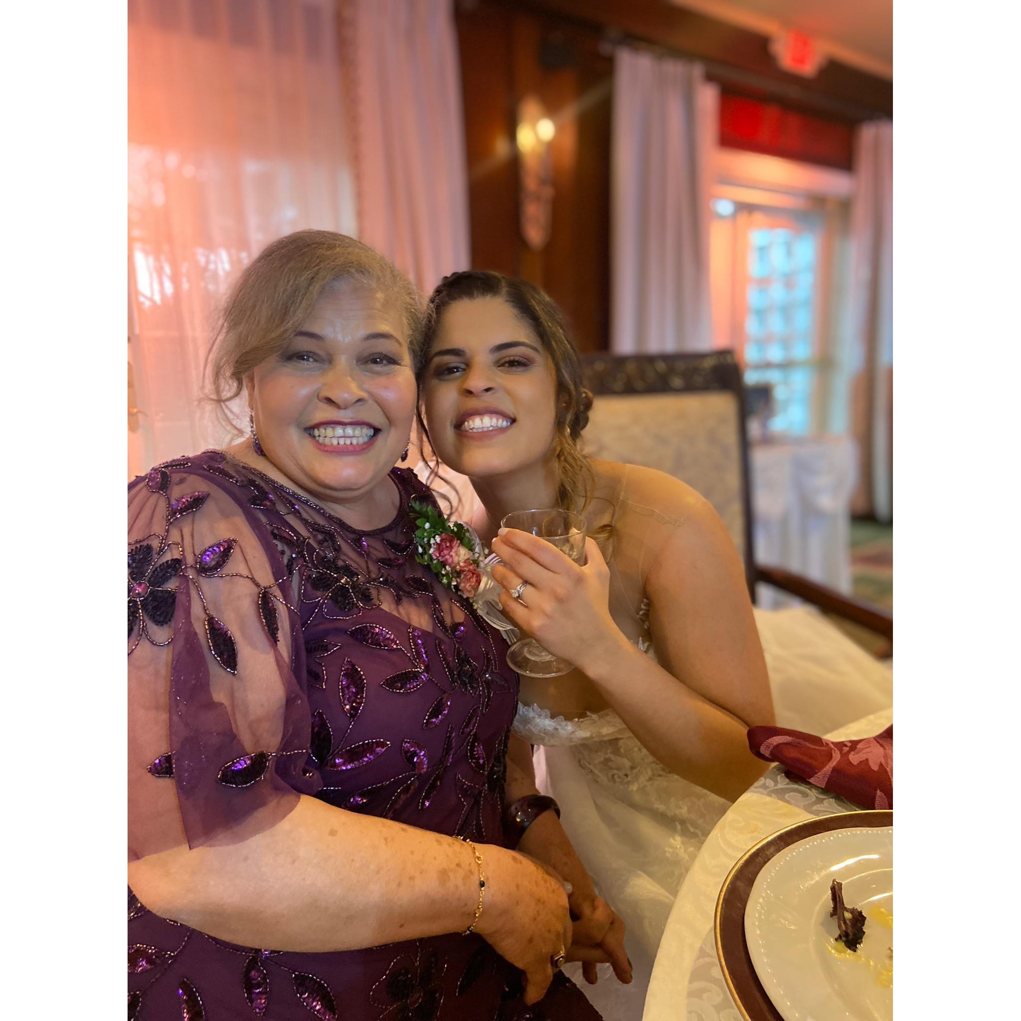 Mom and me,?Mom and I?...... US!