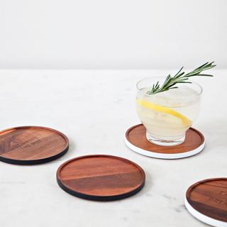 All in Good Taste Wood Coaster, Set of 4