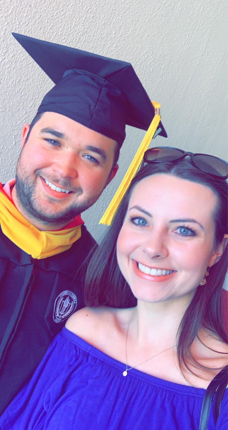 Randall’s graduate school graduation in May of 2022!