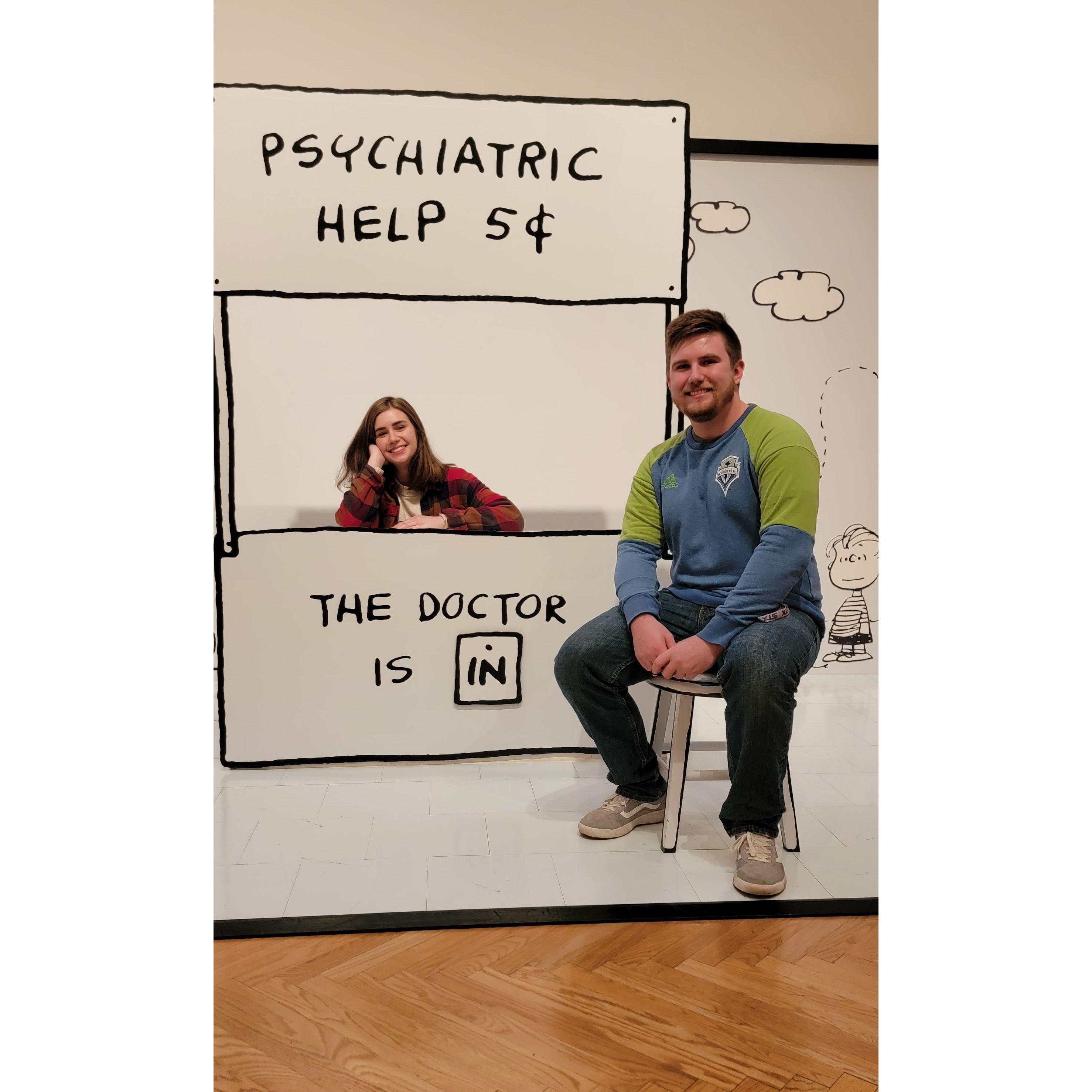 We visited the Charles Schulz Museum in Santa Rosa, CA on our trip along the coast.