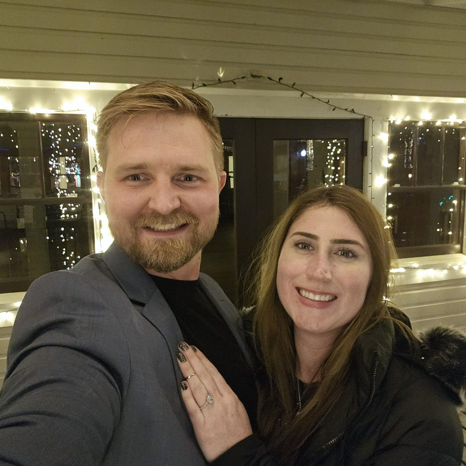The night we got engaged!