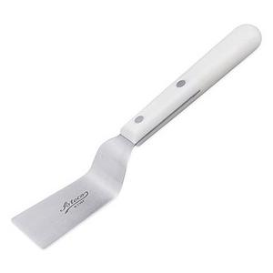 Ateco® 4-Inch Offset Brownie Spatula with POM Handle in White/Silver