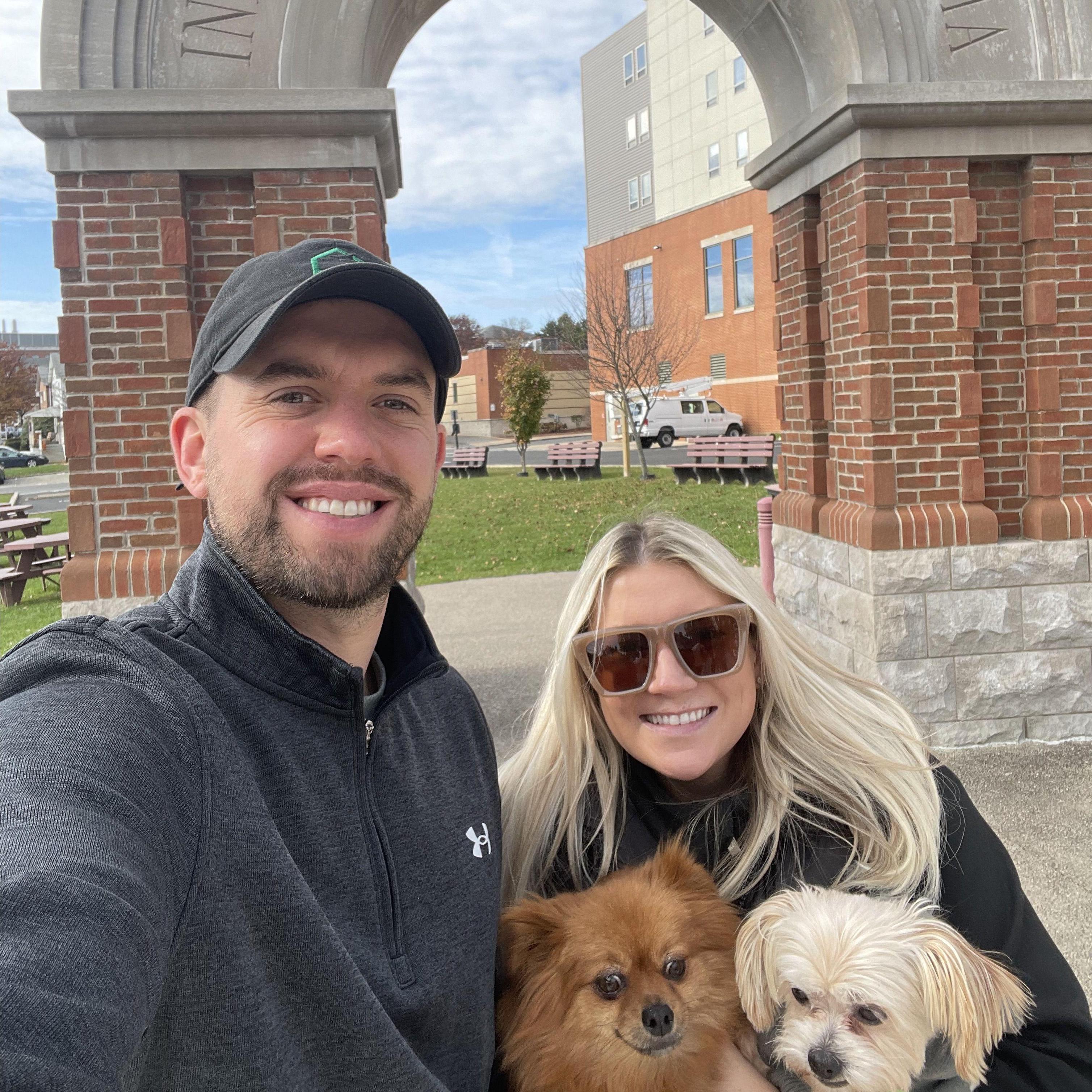 Day trip to IUP, where we both went to college!