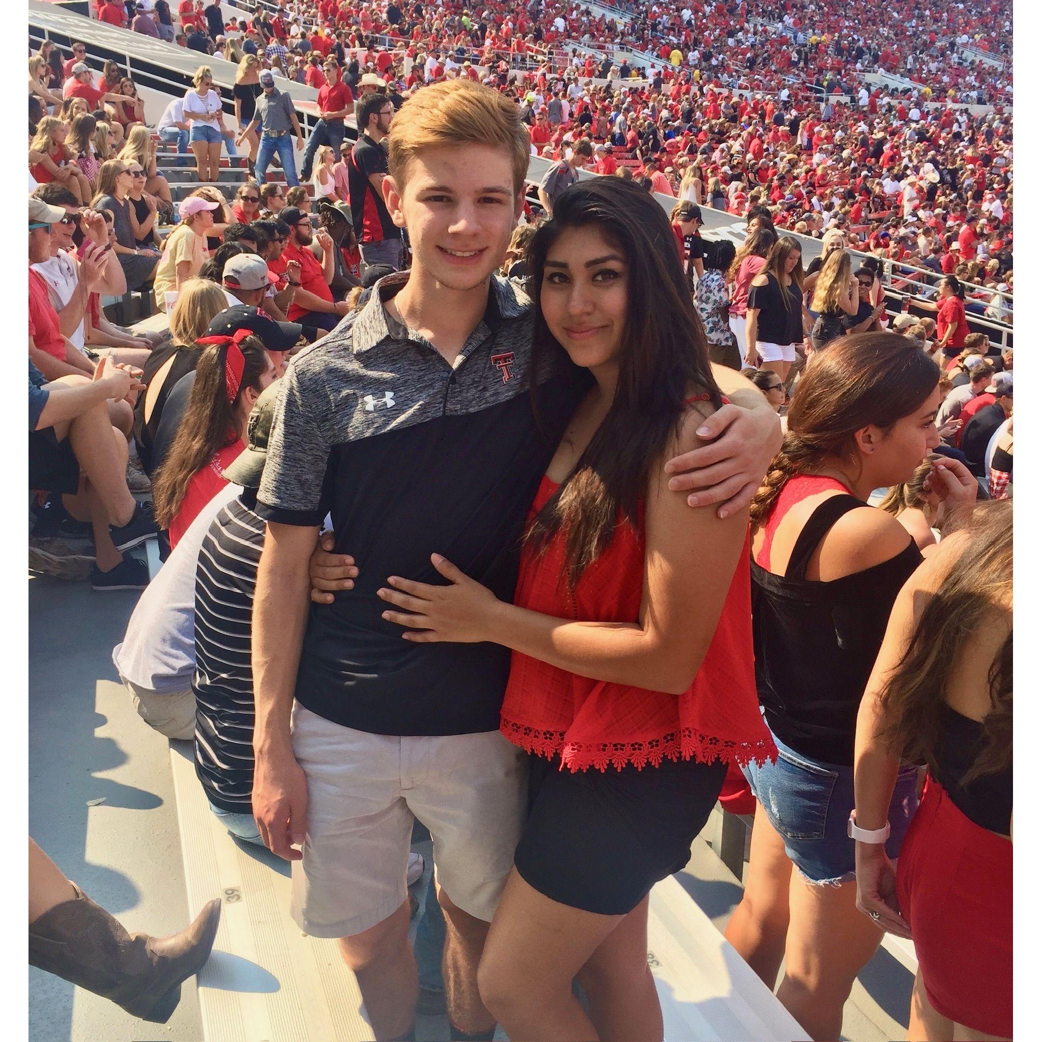 Red Out Texas Tech Football Game but a different year! September 2017