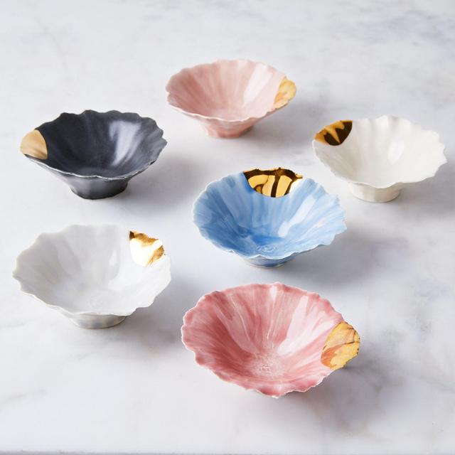Gold-Dipped Pinch Bowls