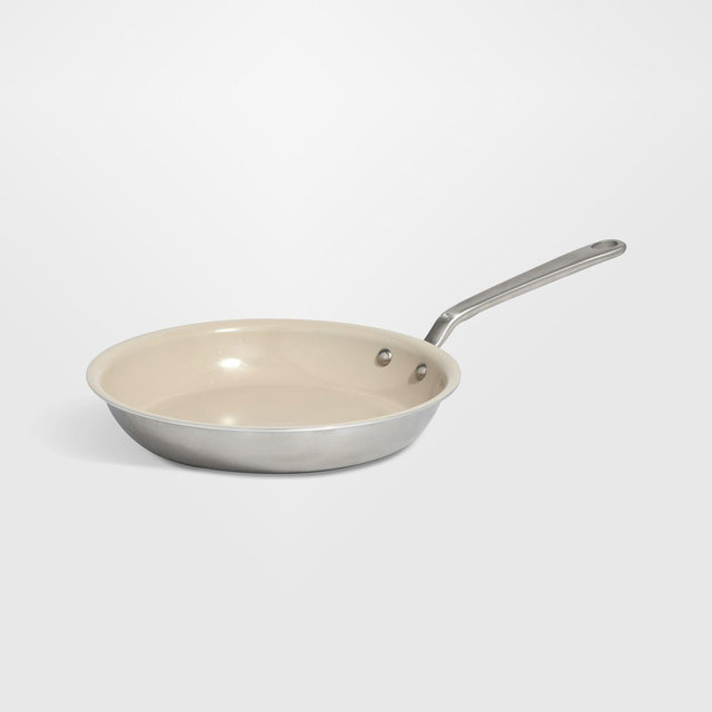 Made In CeramiClad™ Non-Stick Sand 10" Fry Pan with Stainless Steel Hardware