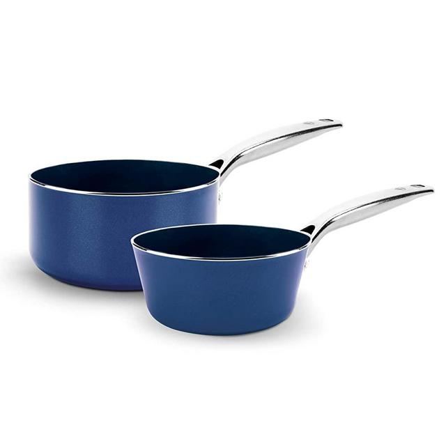 Blue Diamond Saucepan Set, 1QT and 2QT