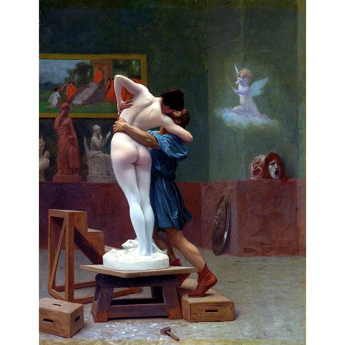 Pygmalion and Galatea. Jean-Leon Gerome, 1890