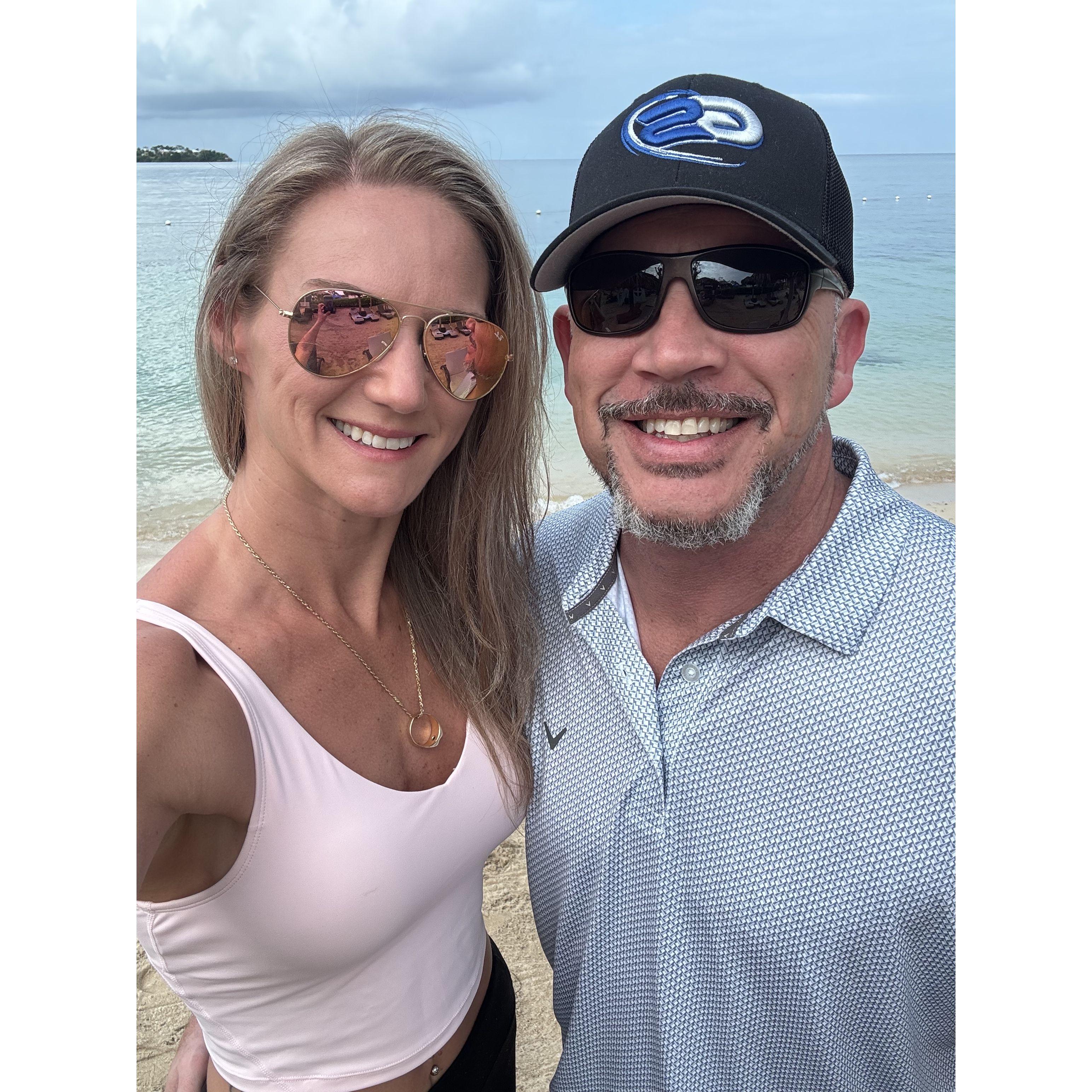 Before heading home from Jamaica, I had to get one more photo on the beach exactly where Jim proposed