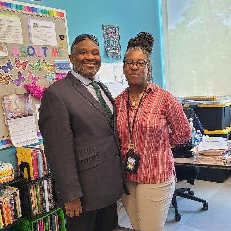 The Delegate's visit to Brookland Middle.