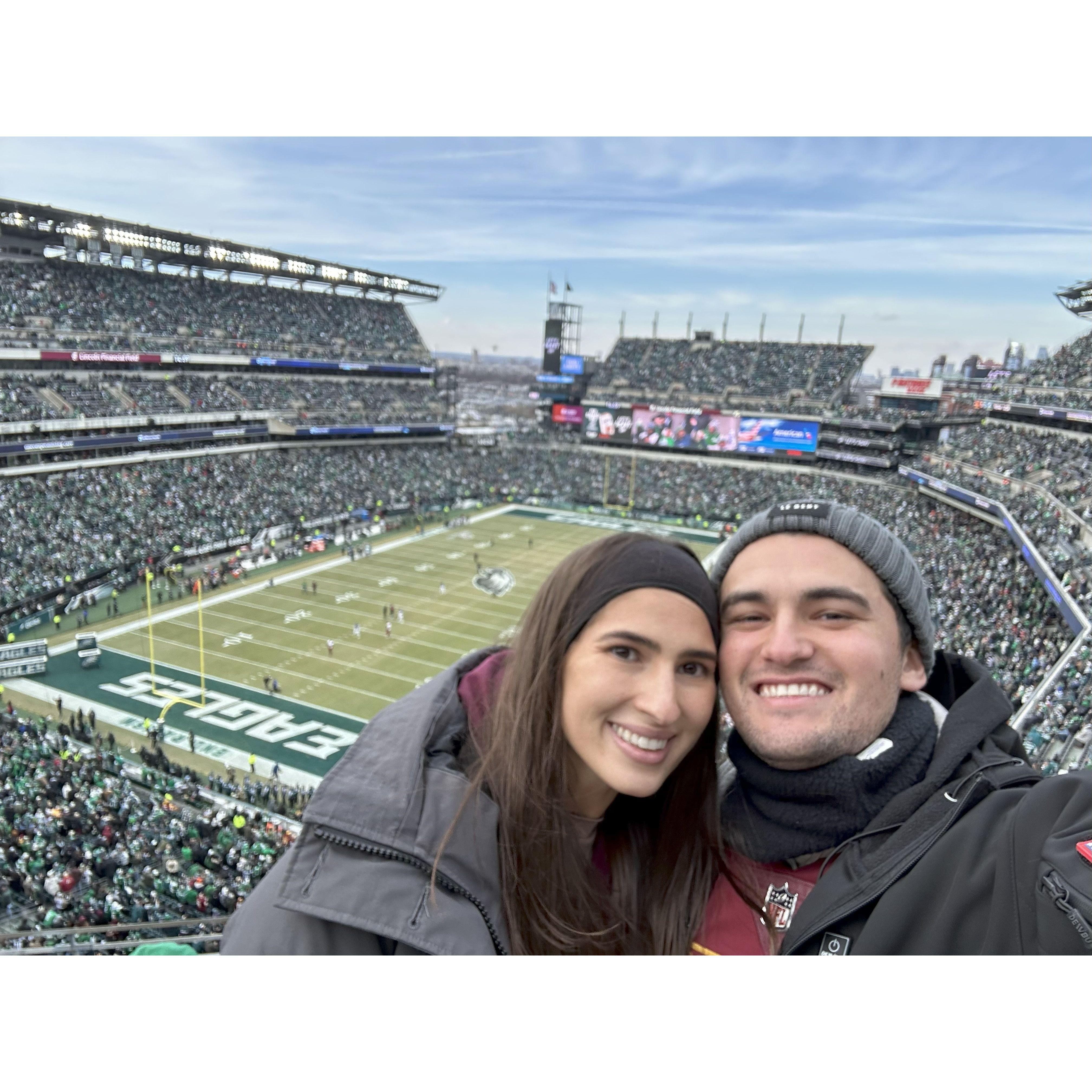 Commanders first trip to the NFC Championship in Nima's life! 2025