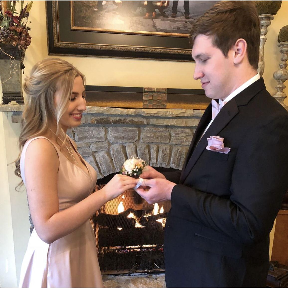 Grace's Senior Prom in 2018.