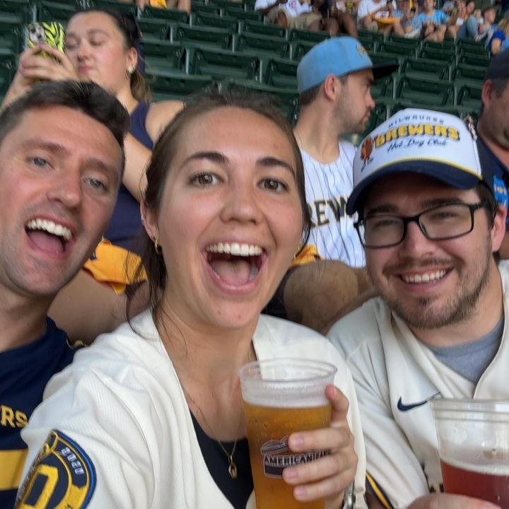 Our first Brewer game. Thanks Colin and Keegan for letting us use your tickets sometimes!