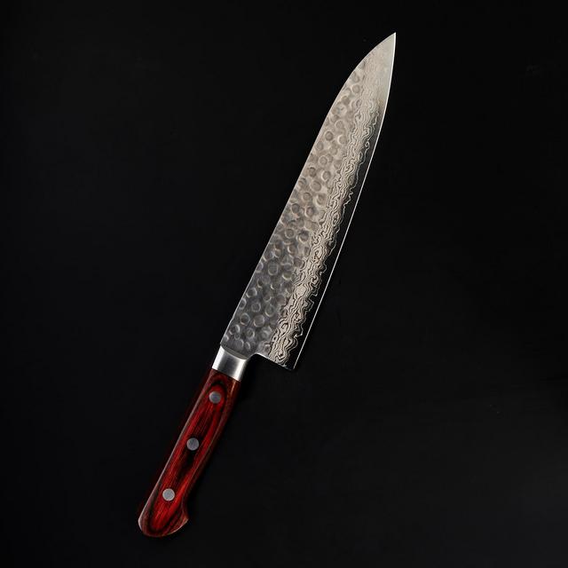 Kamata Hammered V10 Damascus Chef knife