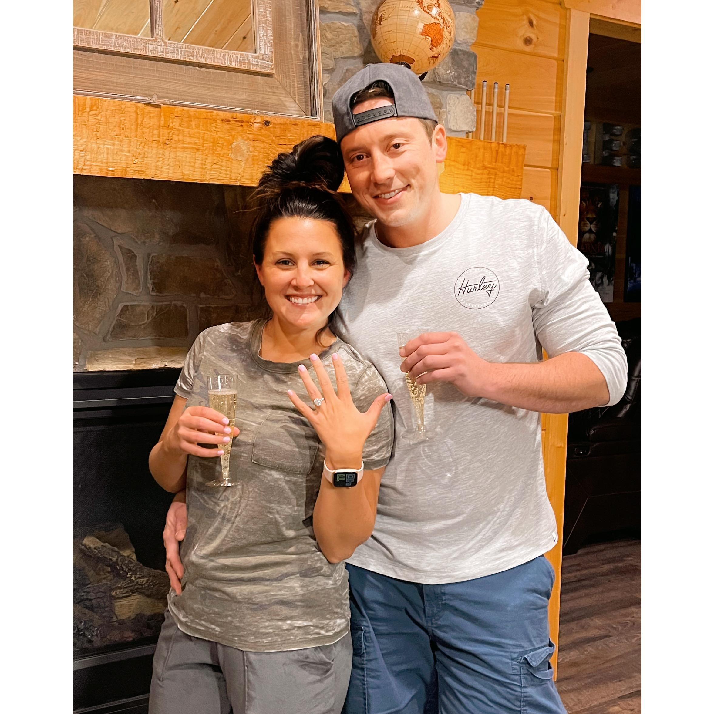 The night we got engaged! 3/28/21