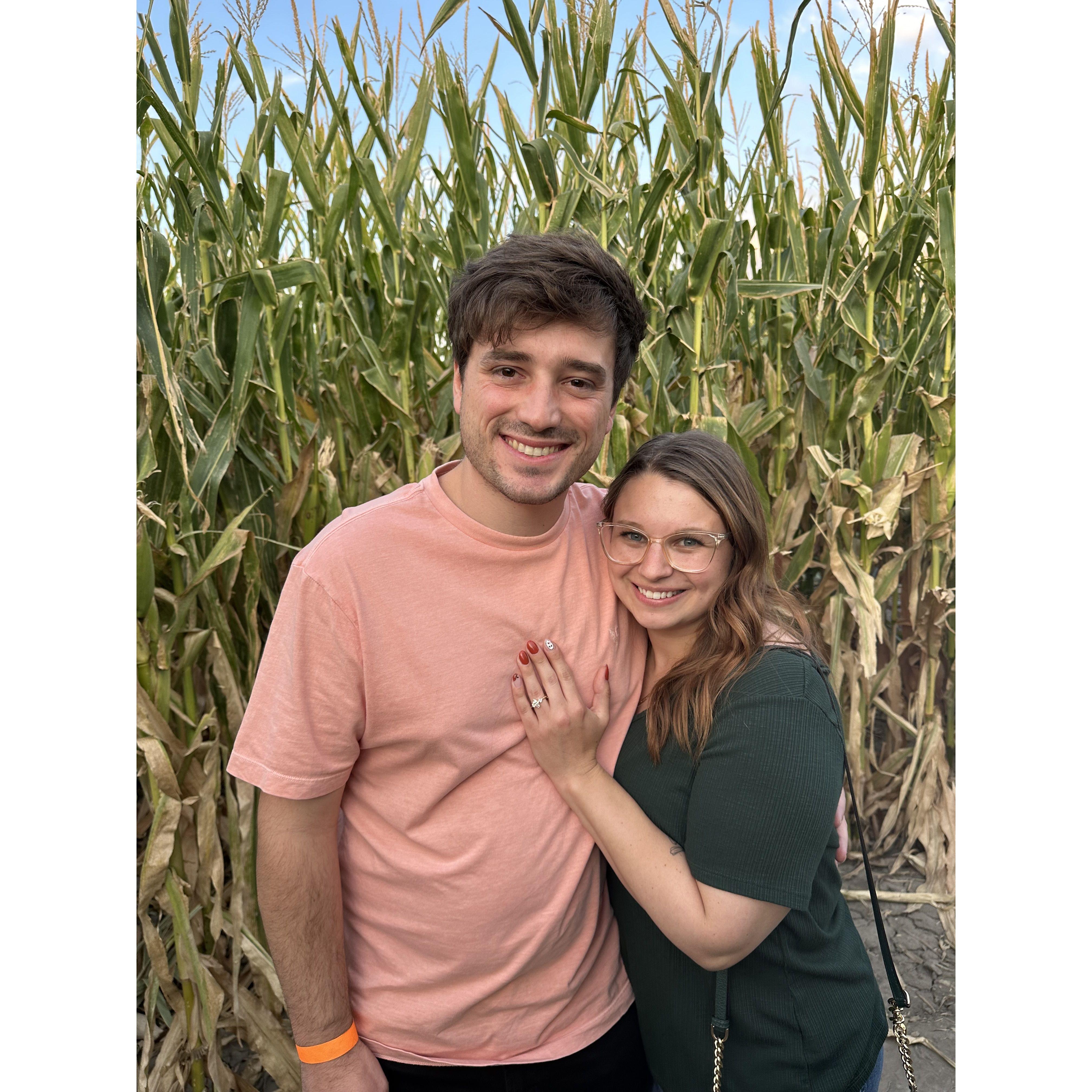 Corn maze… we did in fact make it out!