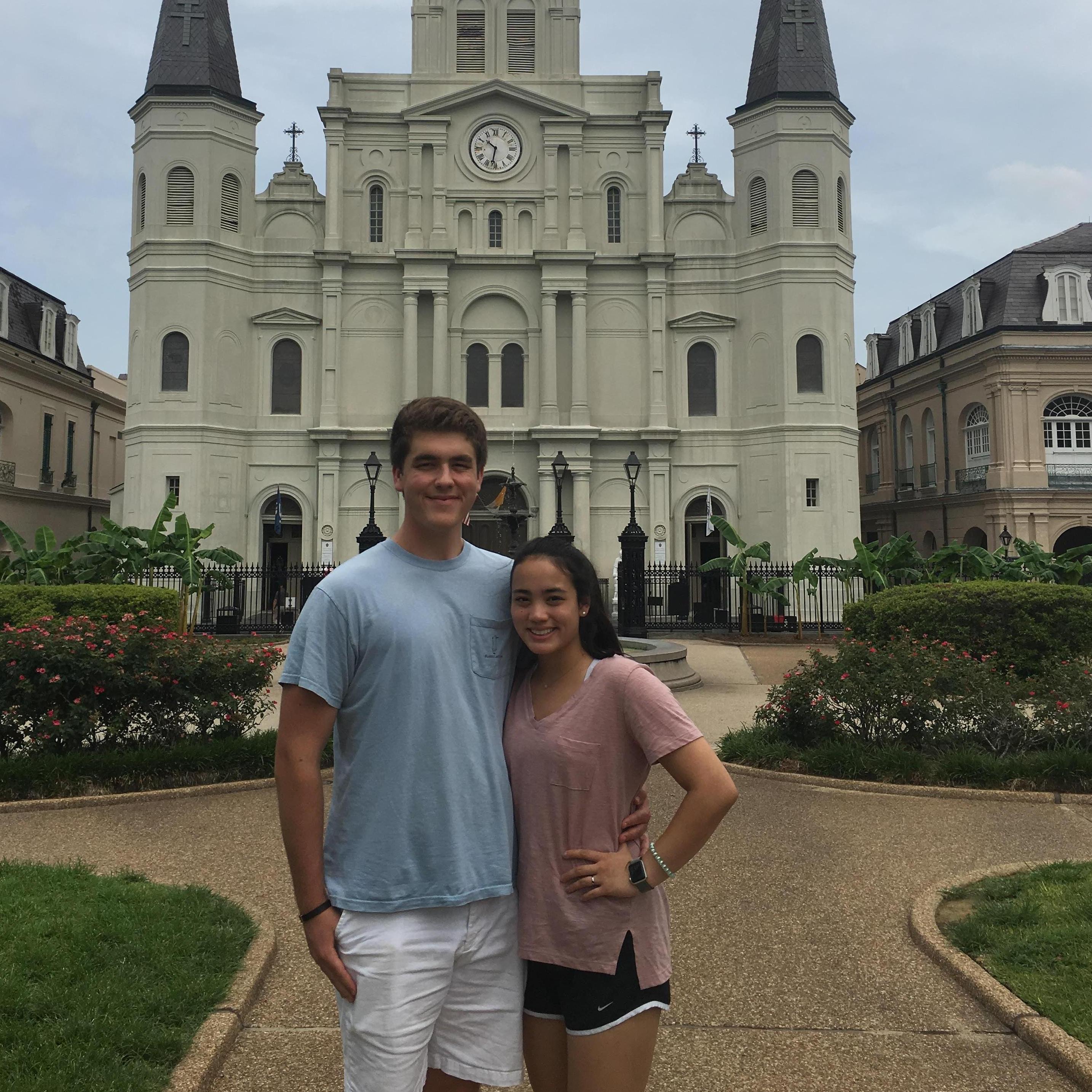 Our first time in NOLA with Anna's family! little did we know...