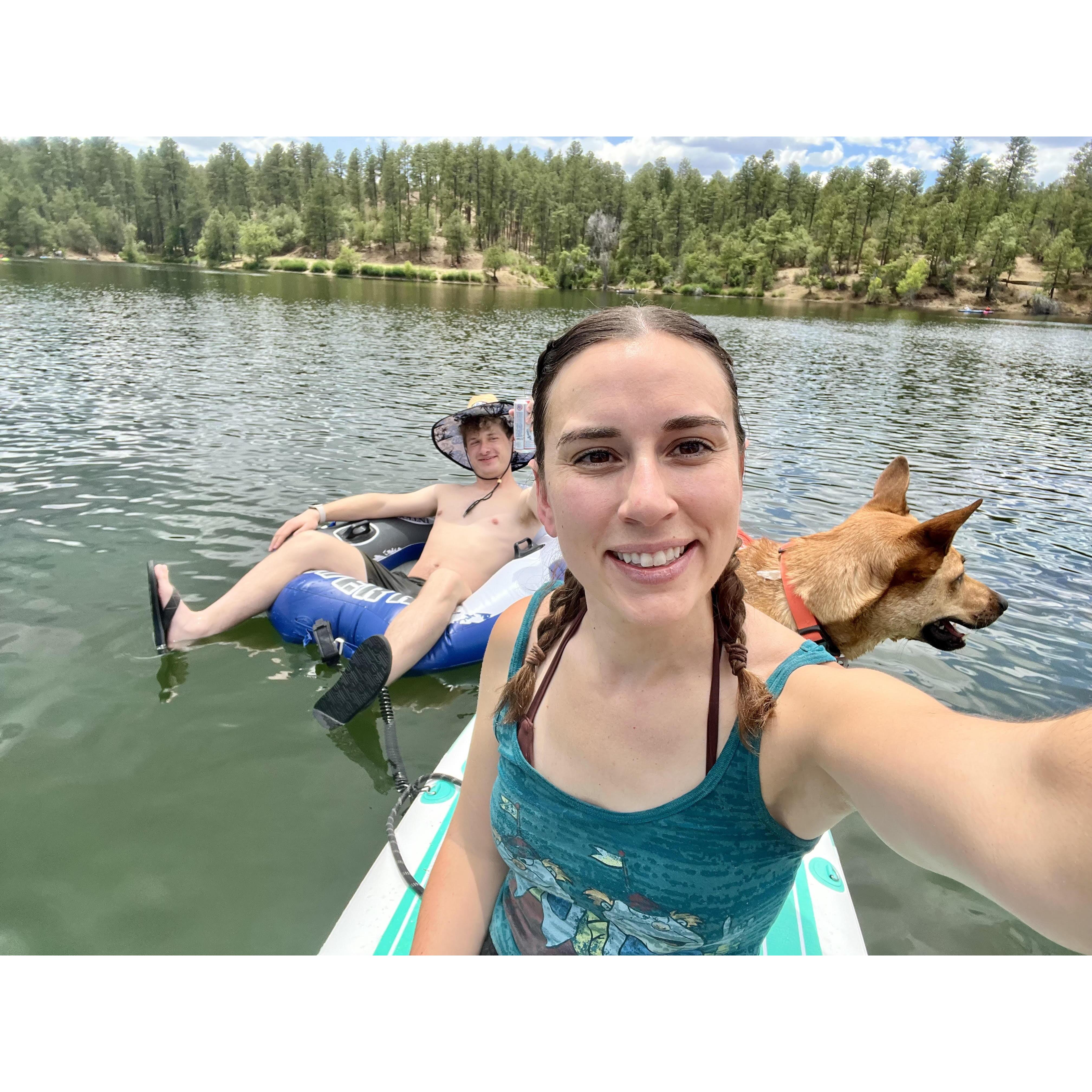 Enjoying a day with Torrey at Lynx Lake!