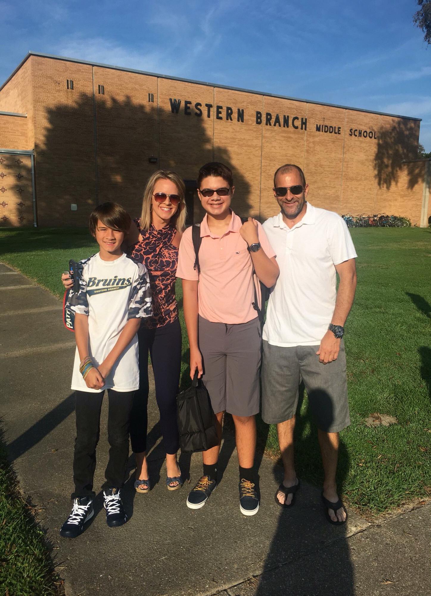 Ethan & Preston’s 1st day of school 2018