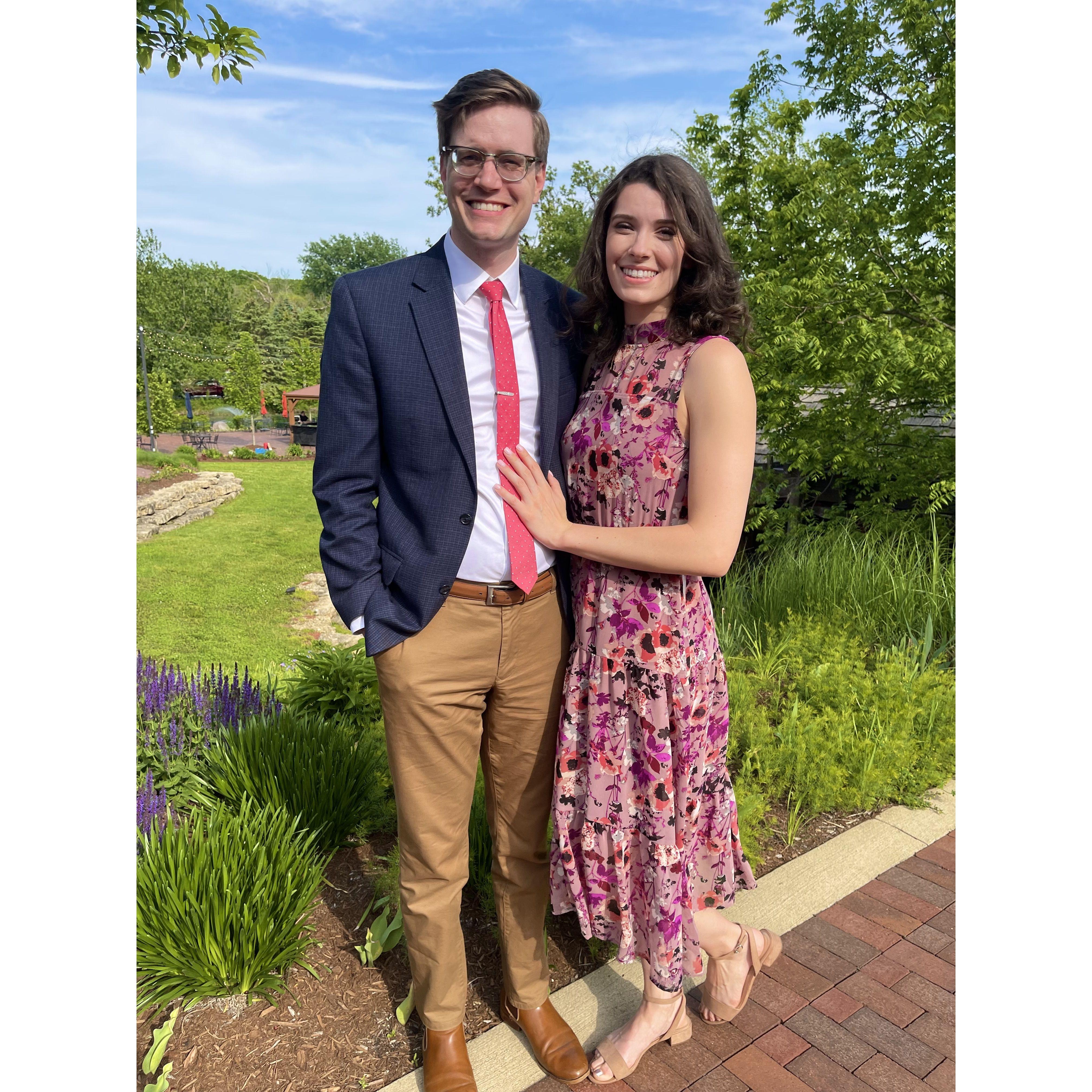 At this wedding, someone told us we look like the most perfect "mom and dad"