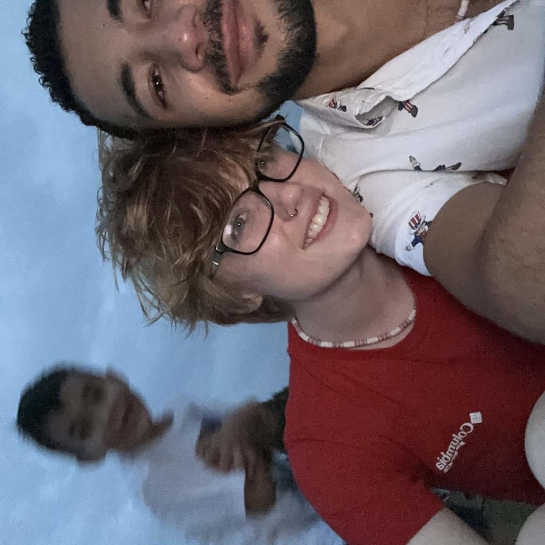 Our first Fourth of July together watching fireworks!