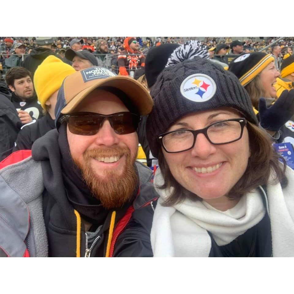 Second trip to see the Steelers. This was during the epic engagement weekend!