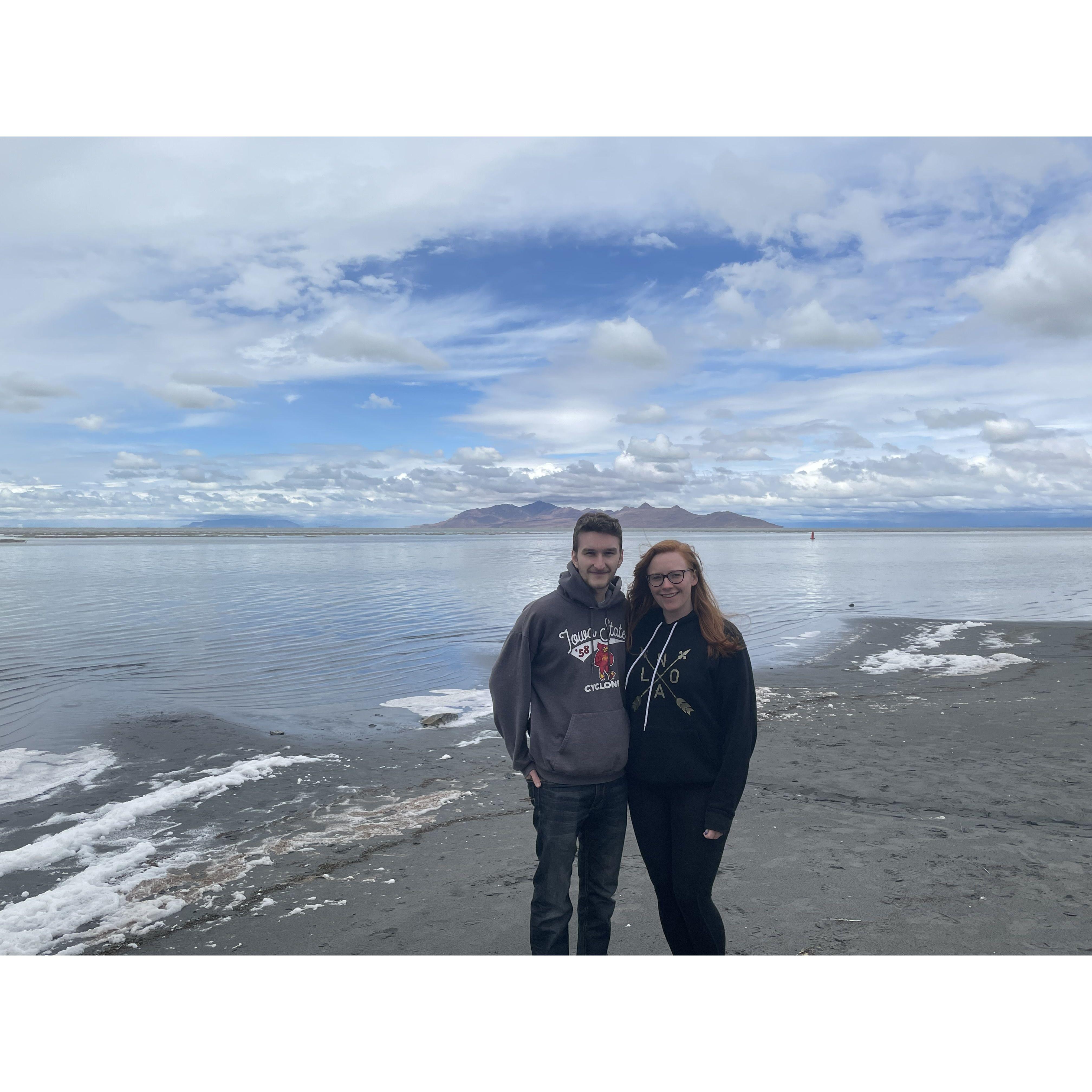 At the Great Salt Lake!