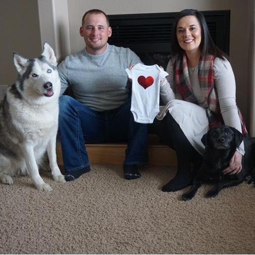 Our announcement that our family was growing!