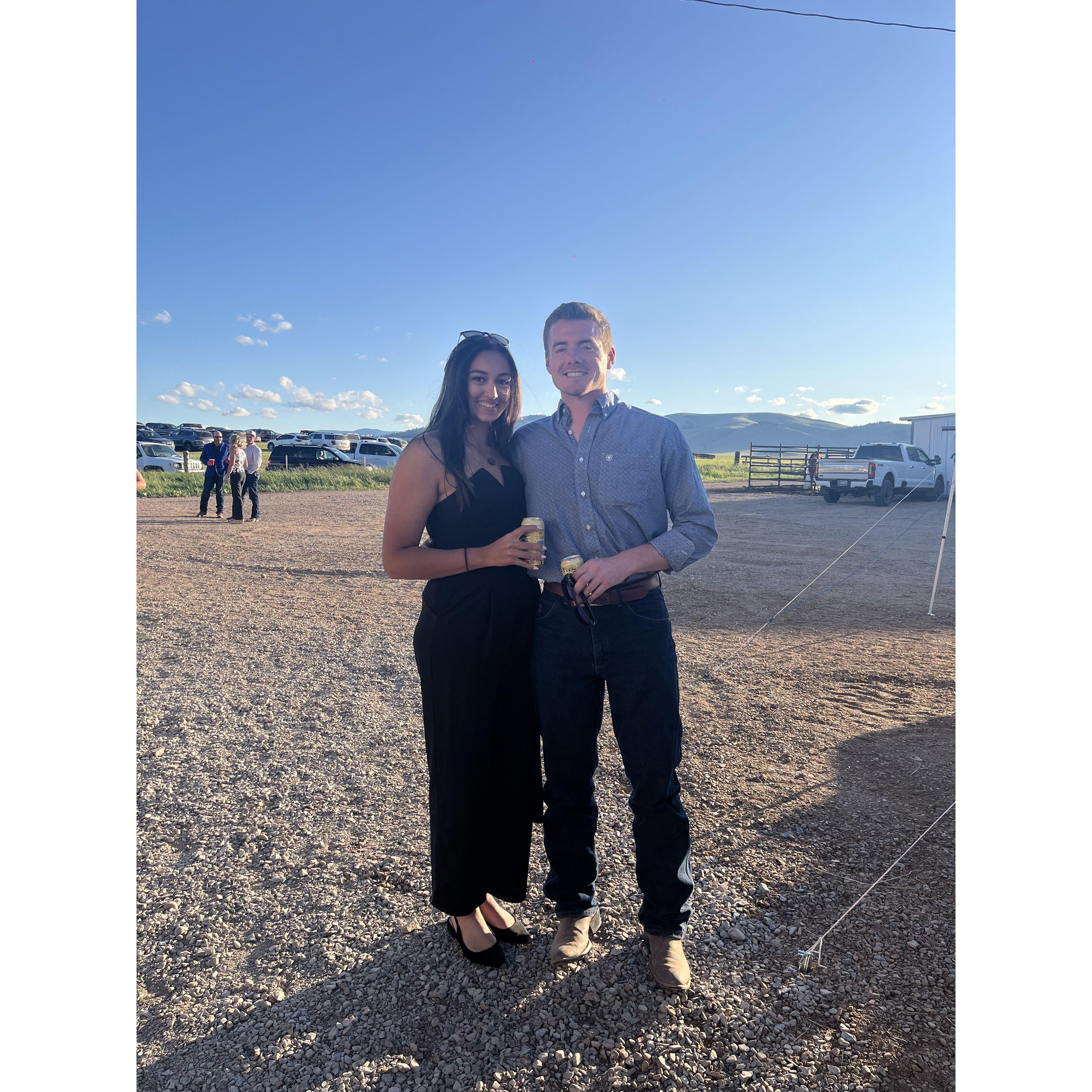 Al and Morgan's wedding - Hall, MT. We attempted to learn swing dancing