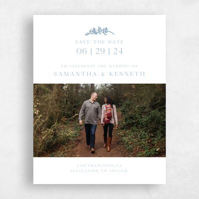 White Wedding Save the Date - Capri Photo