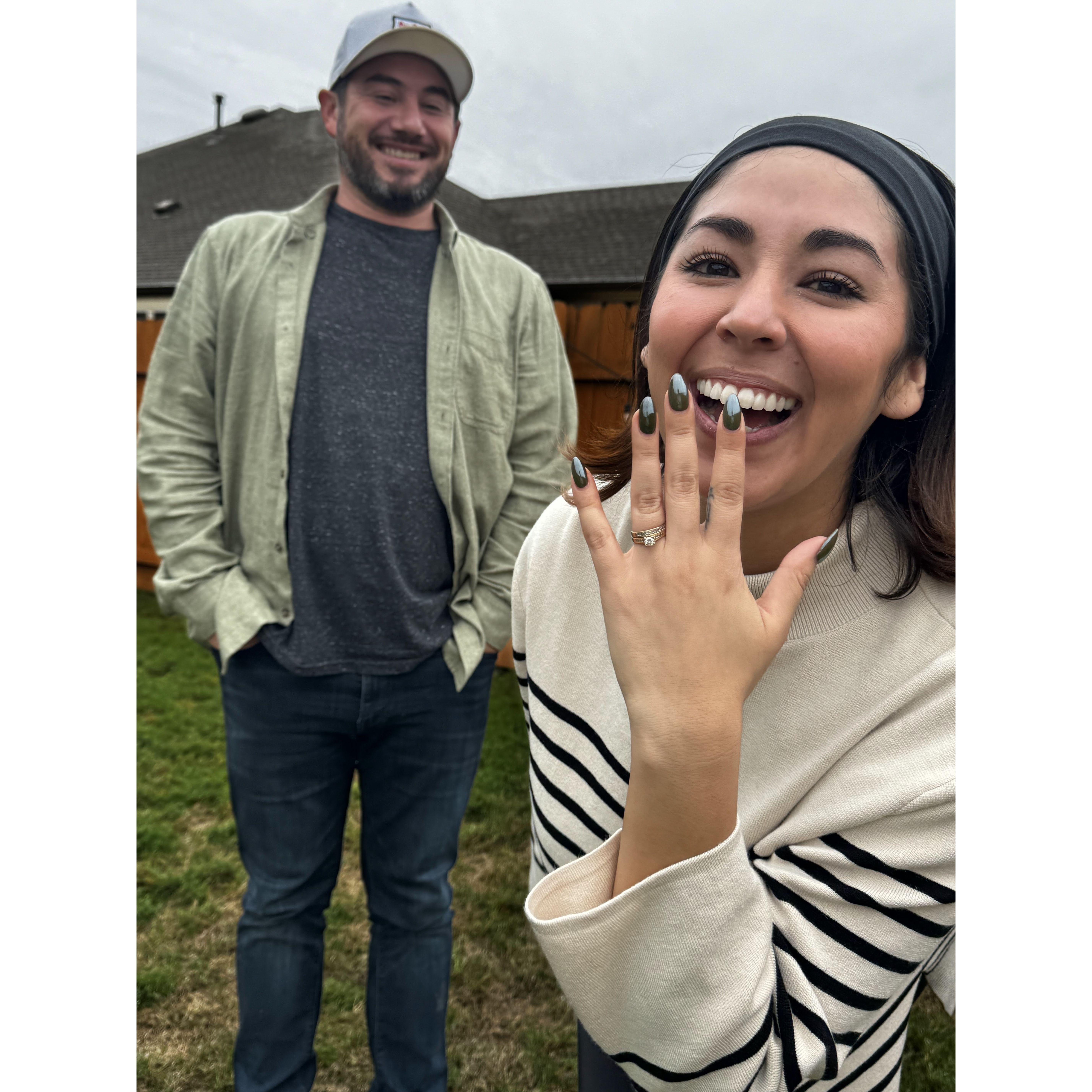 The day we got engaged, 11/11/23