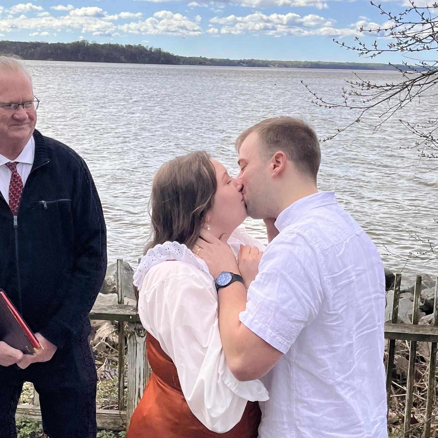 April 5th 2024: We said "I Do" in Jones Point Park by the Potomac River in a civil ceremony with our immediate family.