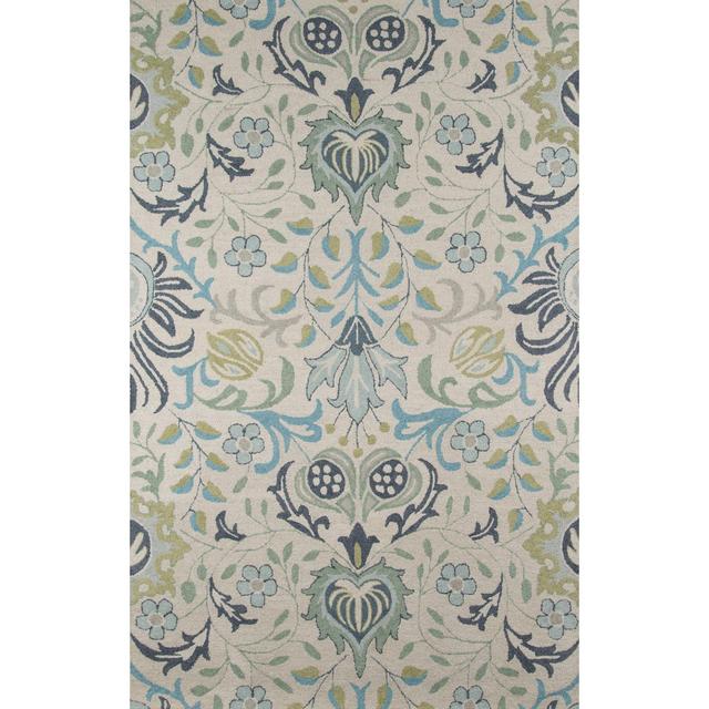 5'x8' Ashlei Floral Rug Blue/Green - Momeni
