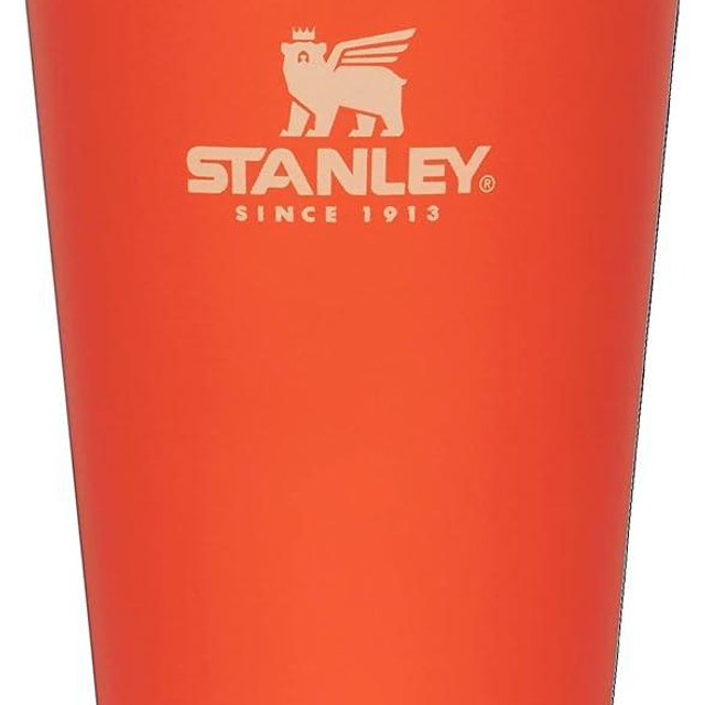 STANLEY Adventure Inulsated Stacking Beer Pint Glass, 16oz Stainless Steel Double Wall Rugged Metal Drinking Tumbler
