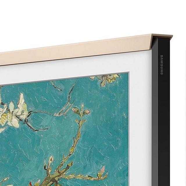 SAMSUNG 55” The Frame TV Customizable Bezel, Magnetic, Quick and Easy Installation, VG-SCFC55SGMZA, 2023, Sand Gold Metal