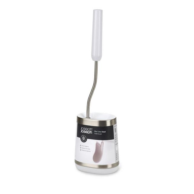 Joseph Joseph Flex Lite Steel Toilet Brush - White