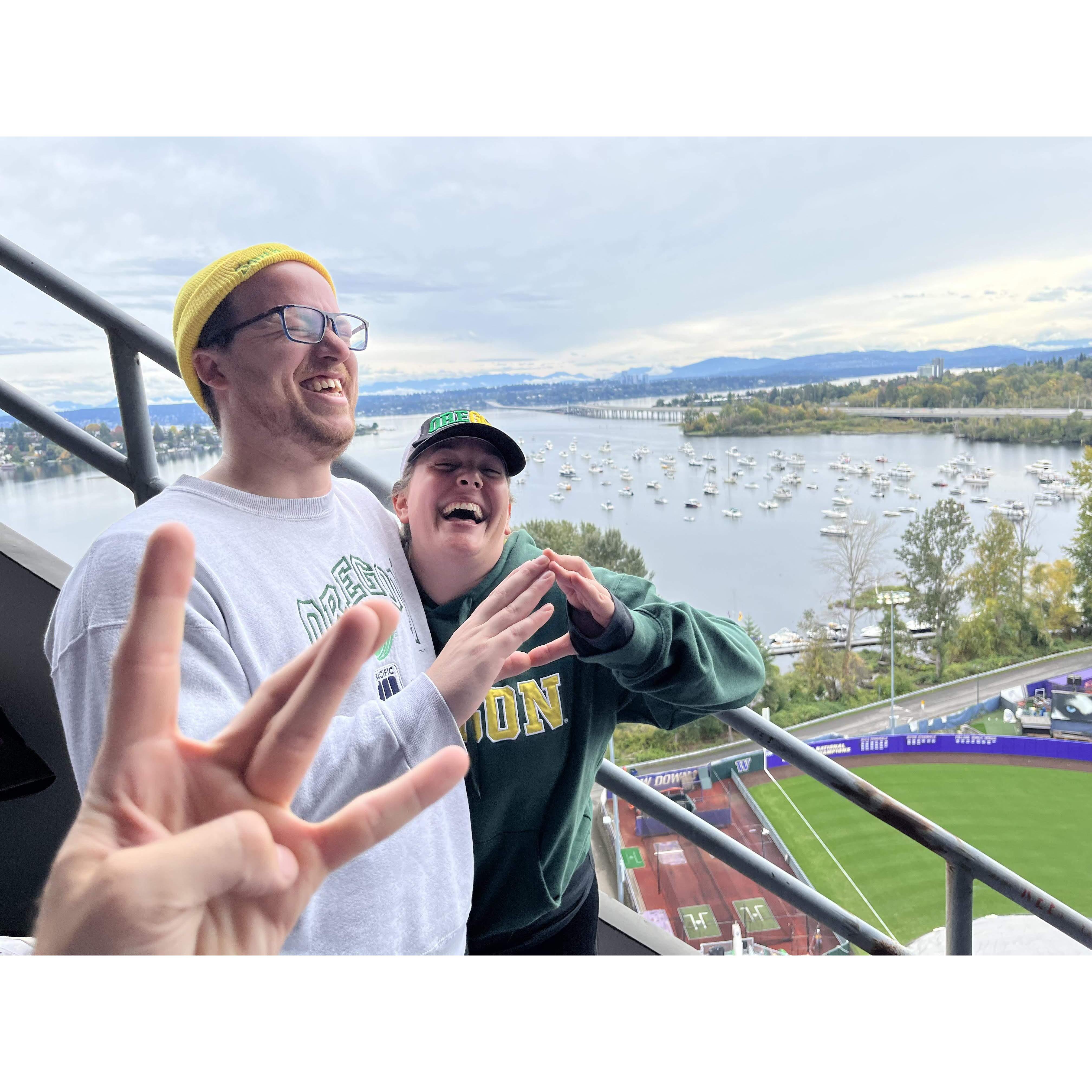 Go Ducks forever and always - especially in enemy territory 😉