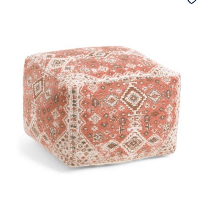 20x20x13 Jacquard Pouf