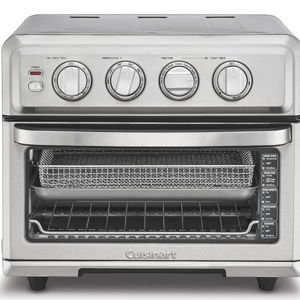 Cuisinart Air Fryer Toaster Oven, 1800W, 8-in-1 with Air Fry, Convection, Broil & Warm, 0.6 Cubic Feet, 60-Minute Timer, TOA-70NAS, Stainless Steel