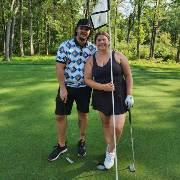 A round of golf on our mini-moon!