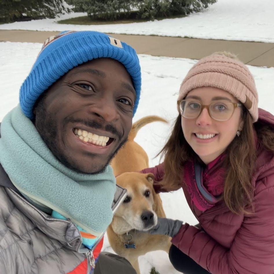 We have many happy memories playing with our snow puppy, Lulu, during Denver winters.