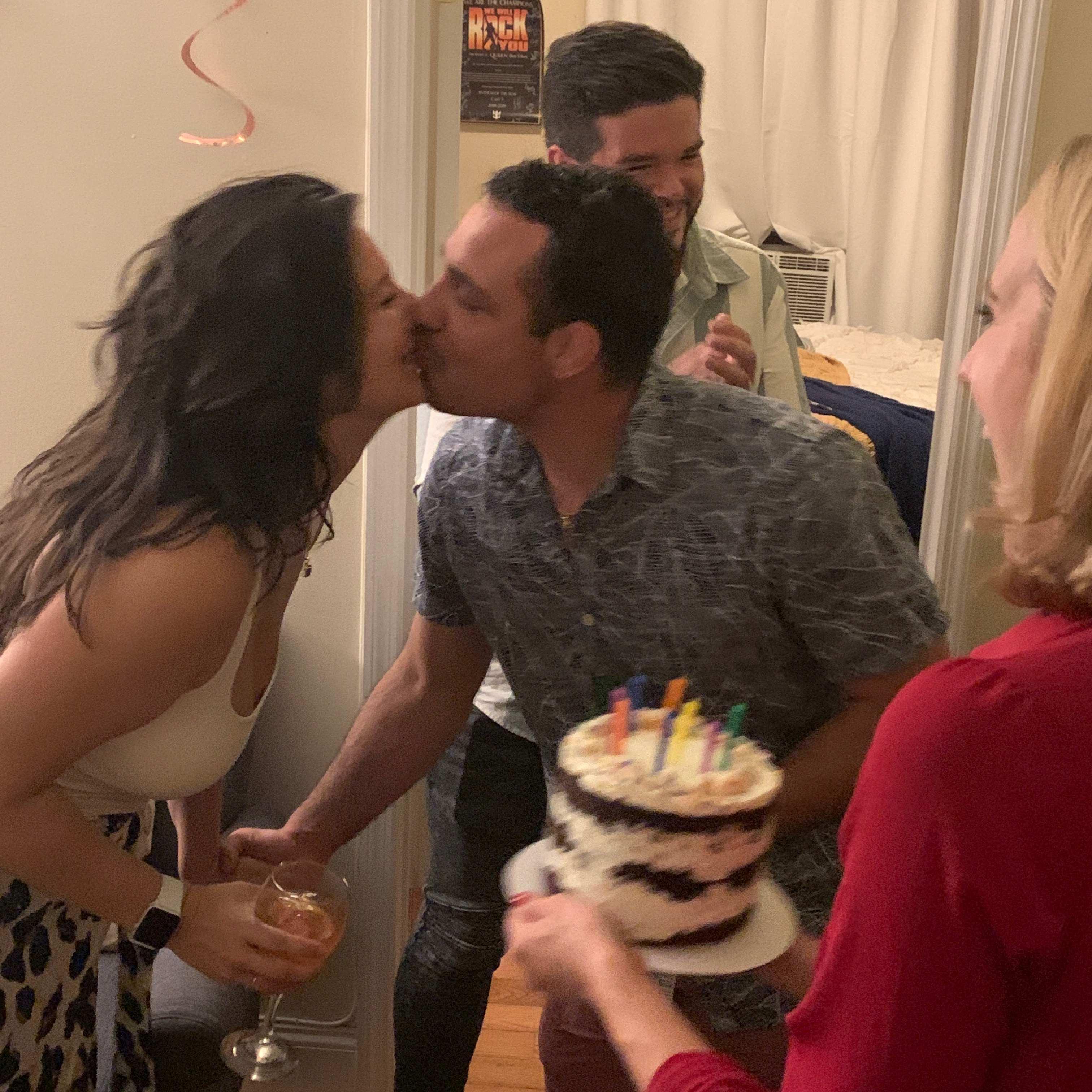 Joe's birthday is June 10th. Kat is June 15th. They just started celebrating with a combined birthday party. It's more fun anyway.