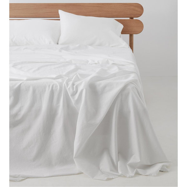 PACT Home White Organic Room Service Sateen Sheet Set (King)