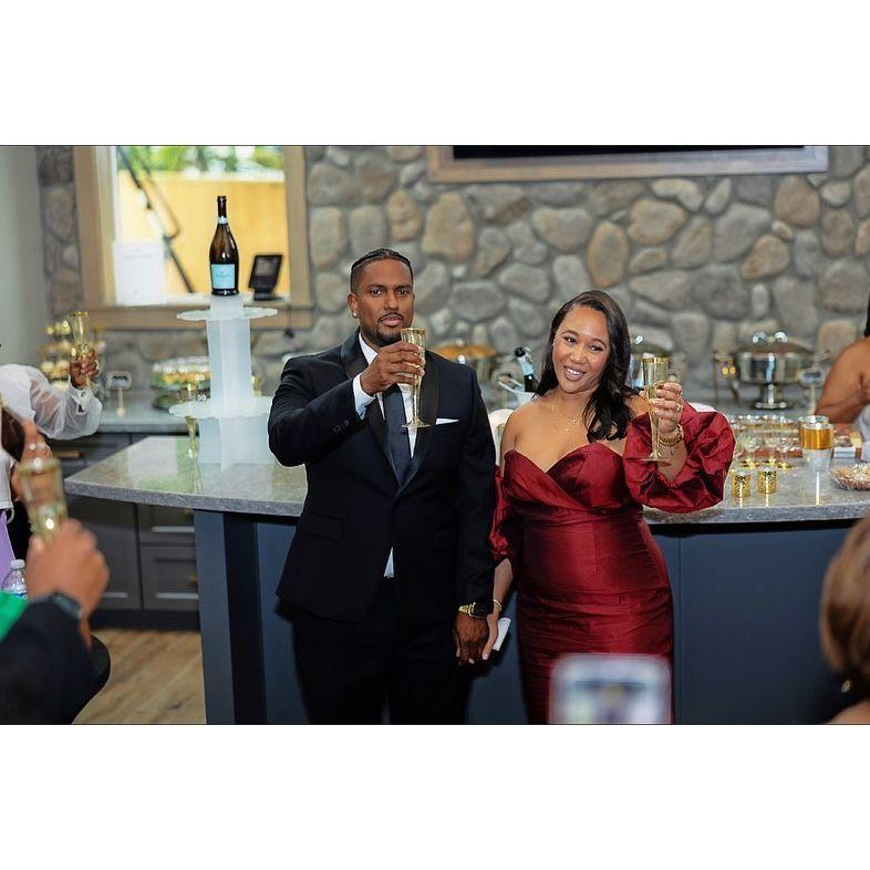 Cheers and thank you to everyone who was there to celebrate after the proposal!