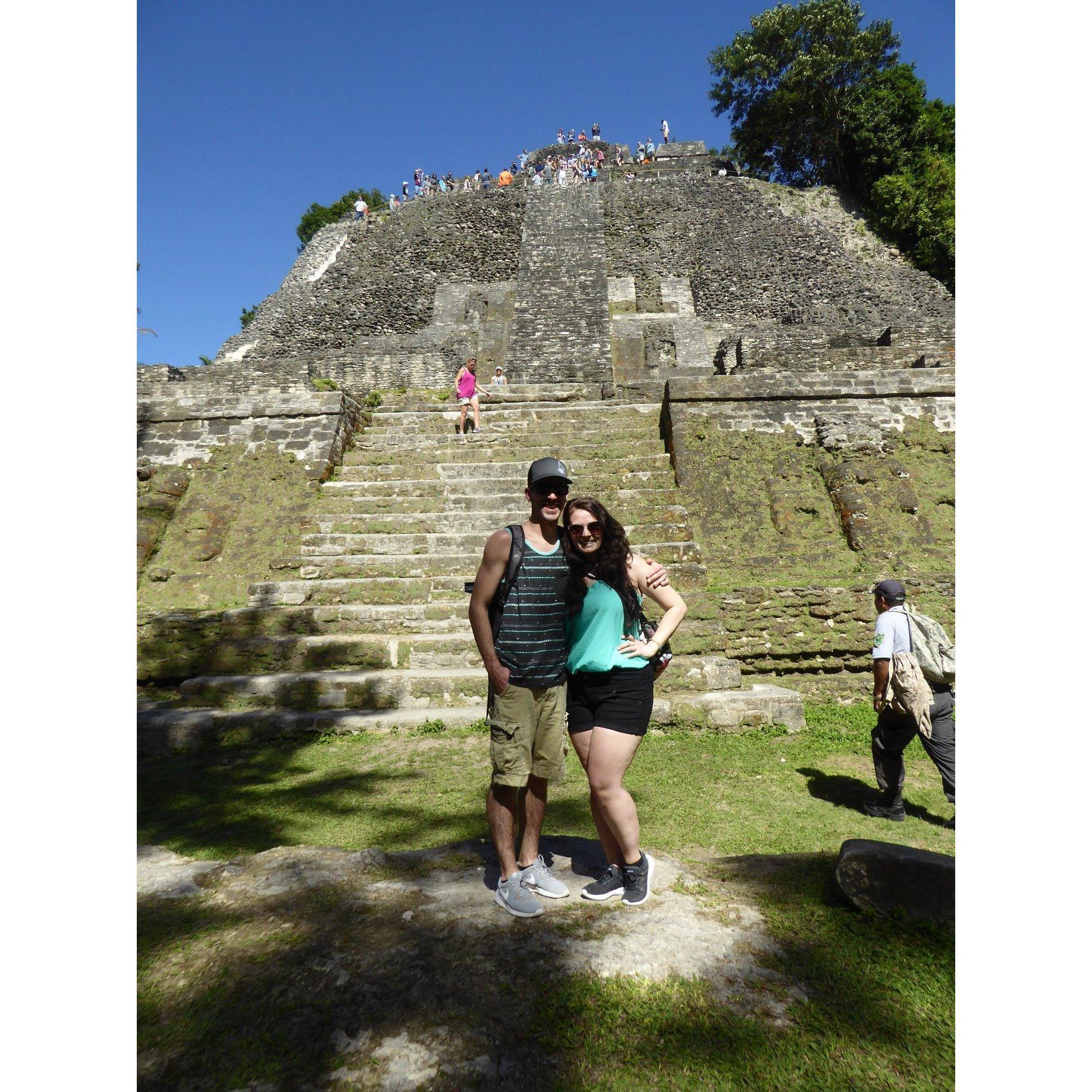 Hiking ruins in Belize