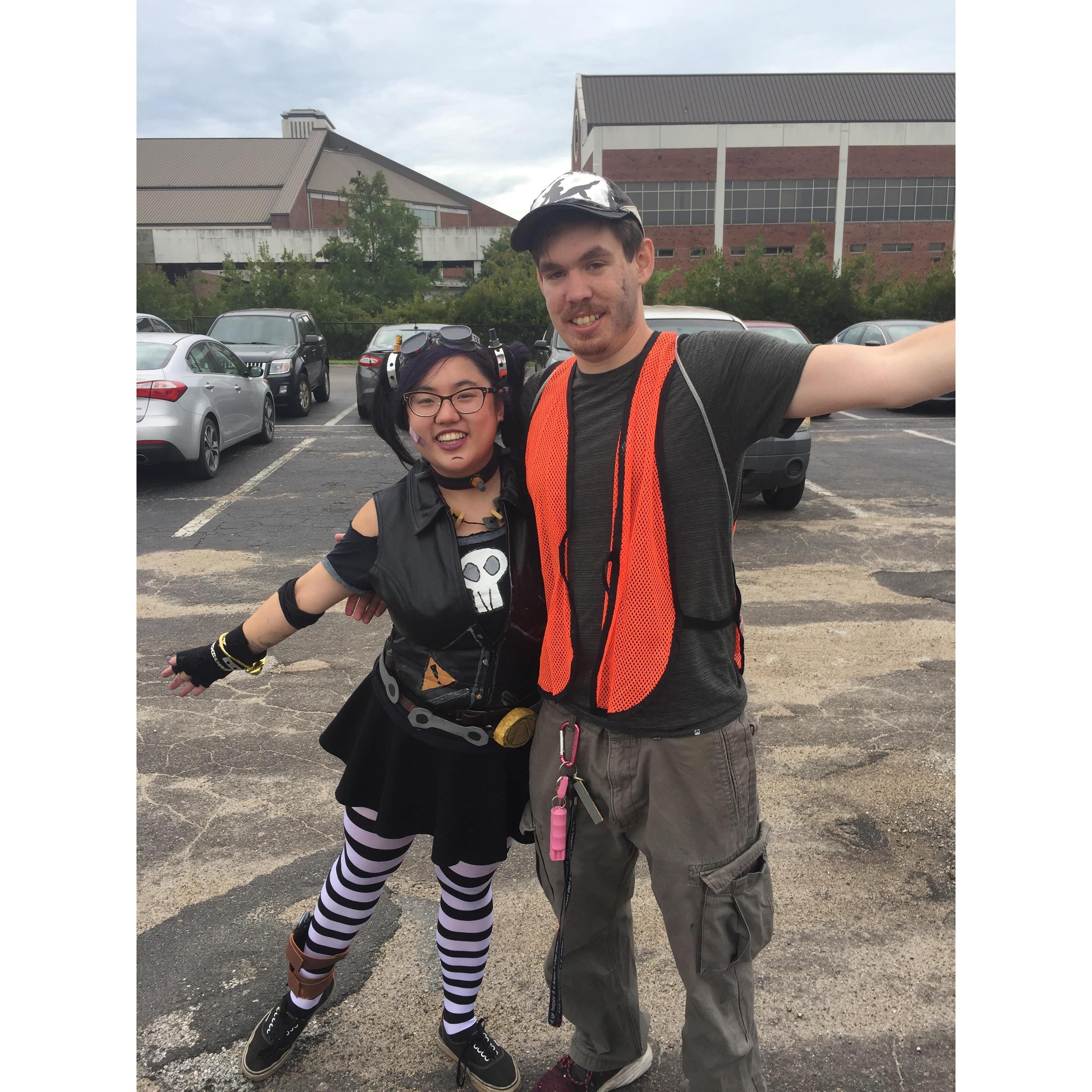 This is when we cosplayed as videogame characters. (June 29, 2019)